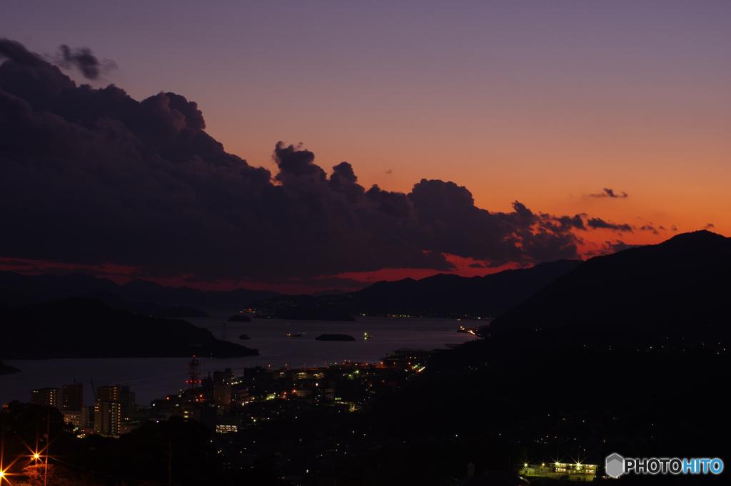 尾道の夕暮れ