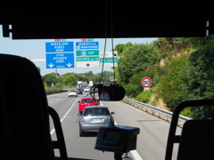 エクスアンプロヴァンスに向う道