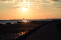 夕日