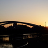 隅田川の夕日