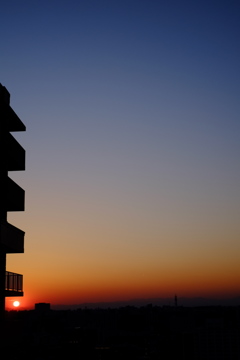 沈む夕日