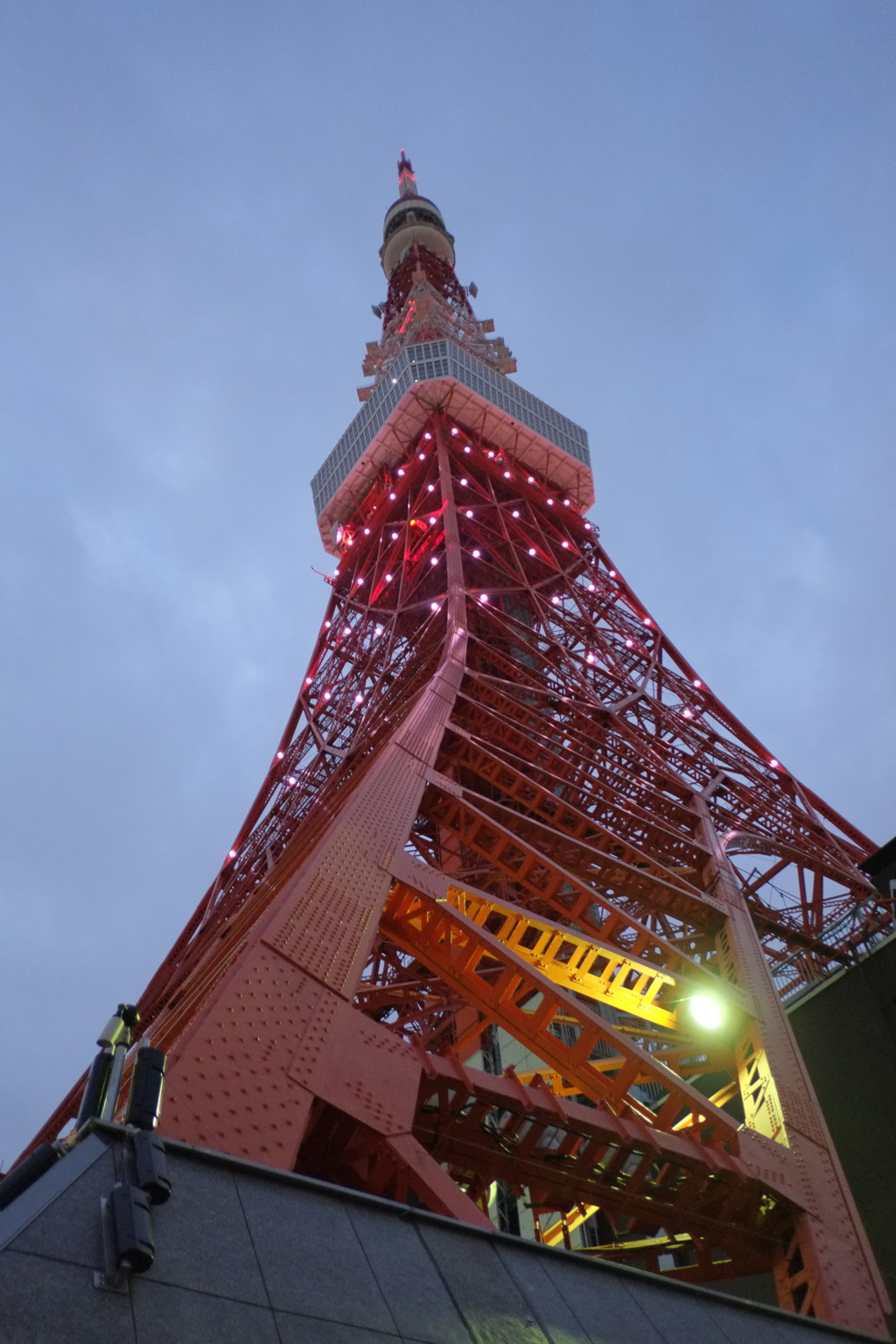東京タワーの真下から