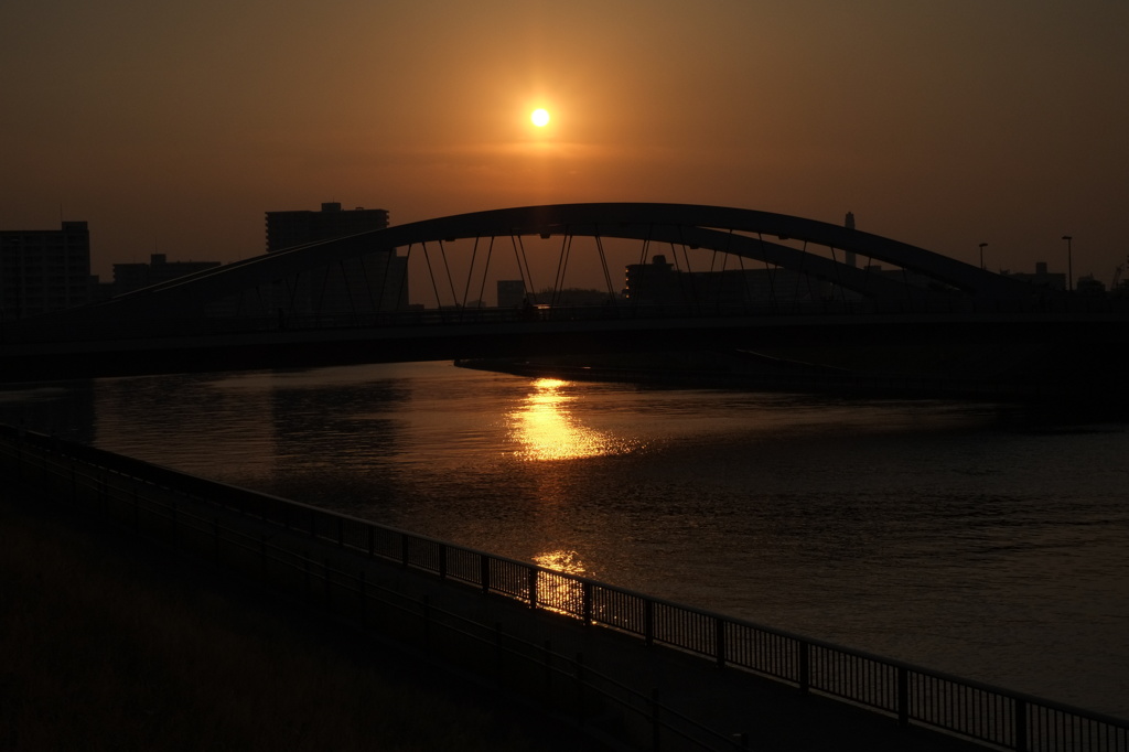 夕日