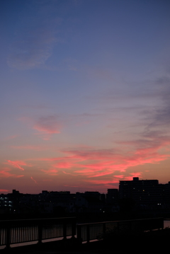 ピンクの雲