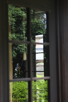 窓に
