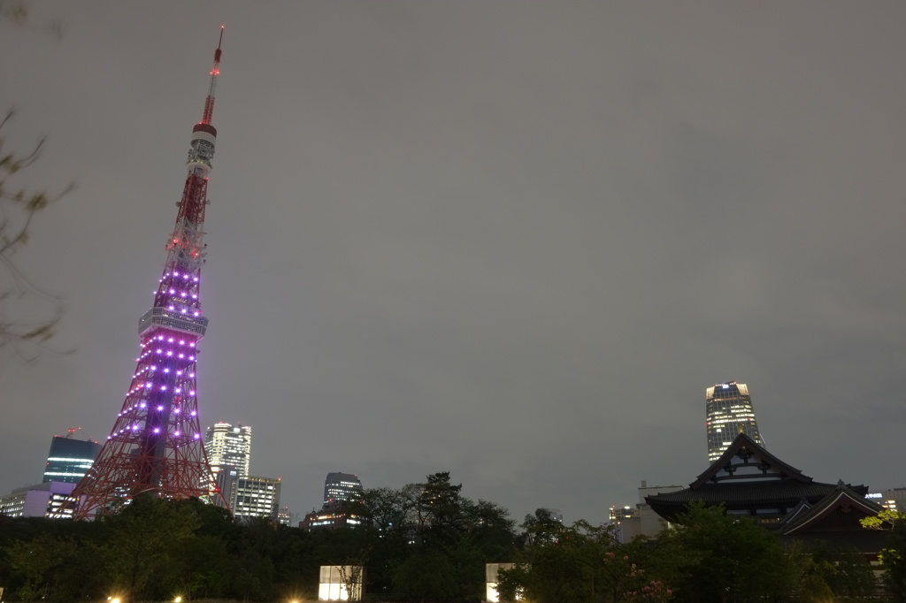 お寺と東京タワー