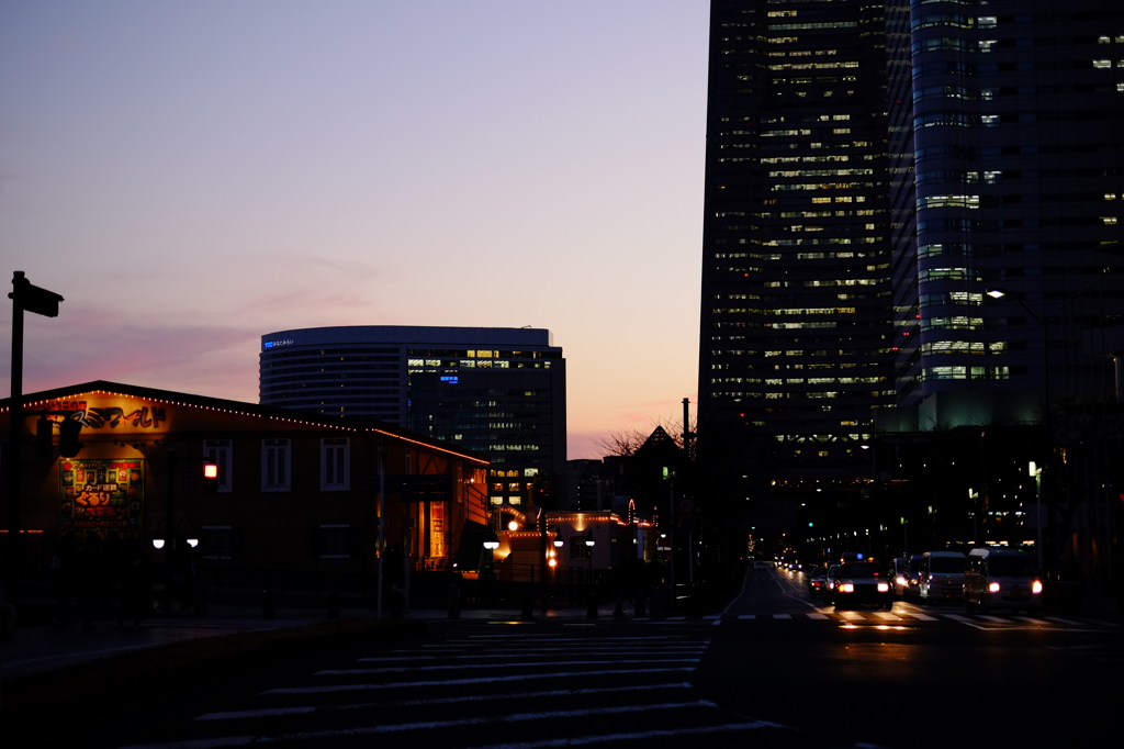 夕方のみなとみらい