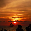ボラカイ島の夕暮れ