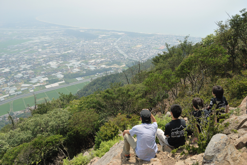見下ろす町並み