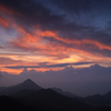 横手山夕景