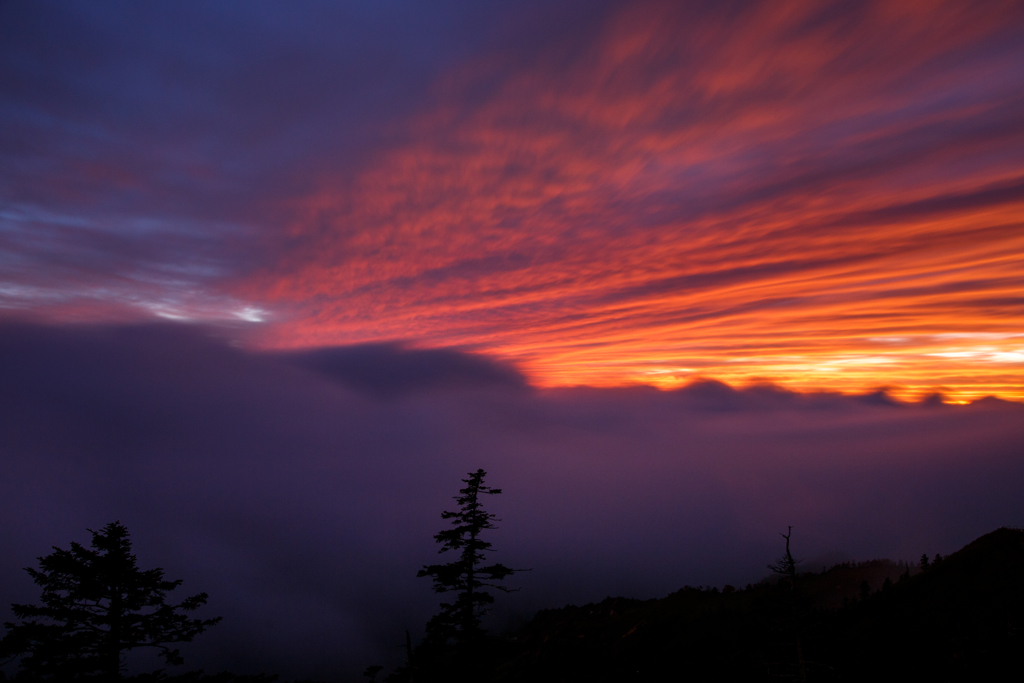 雲上の夕景