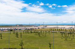 大空と雲と787