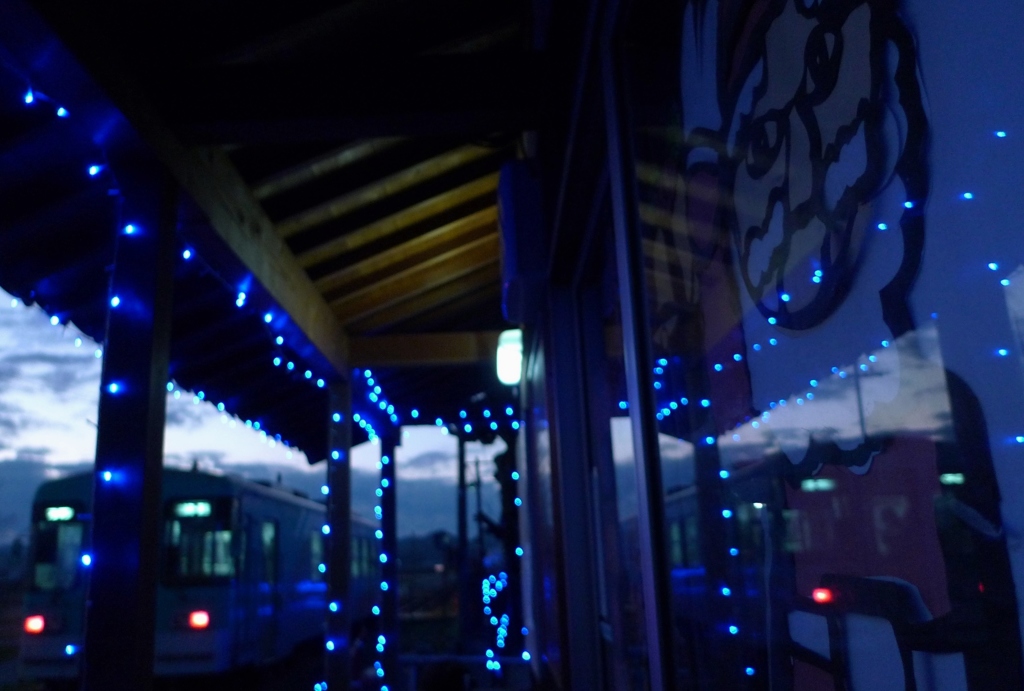 christmas time in blue