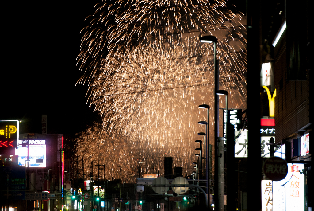 10km離れた花火見物2018版②