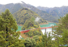 奥大井の湖上駅