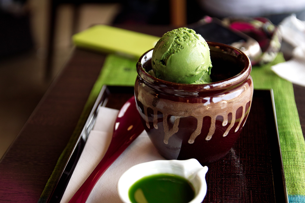 宇治の抹茶アイス