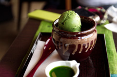 宇治の抹茶アイス