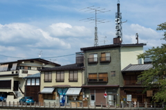 風呂屋の煙突。
