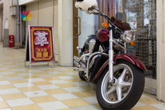 革屋さんのバイク。