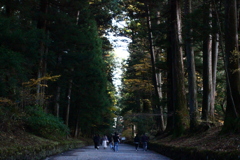 日光東照宮近くの通り道