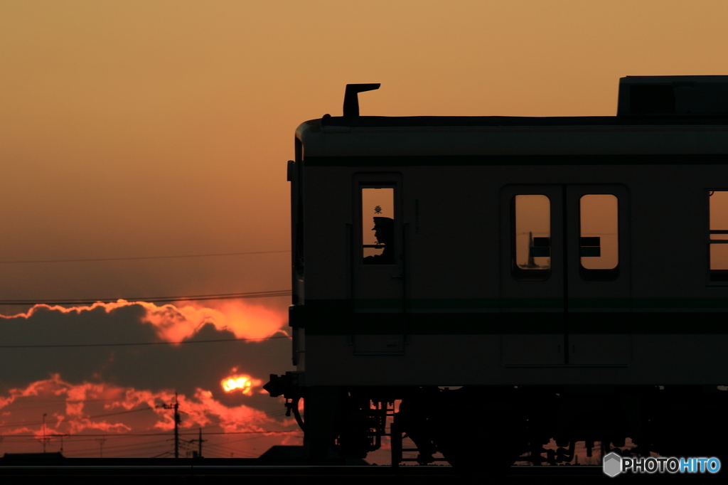 田舎の夕暮れ