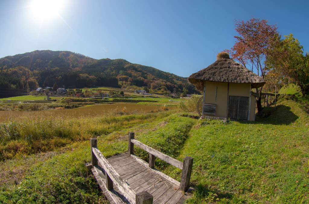 水車小屋のある風景