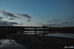 夕暮れの気仙沼線