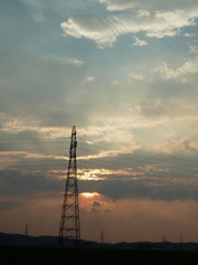 夕暮れ