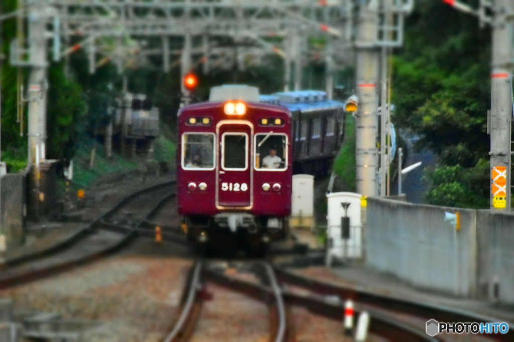 阪急宝塚線 D7200のミニチュア効果 by 30-06 （ID：4750800