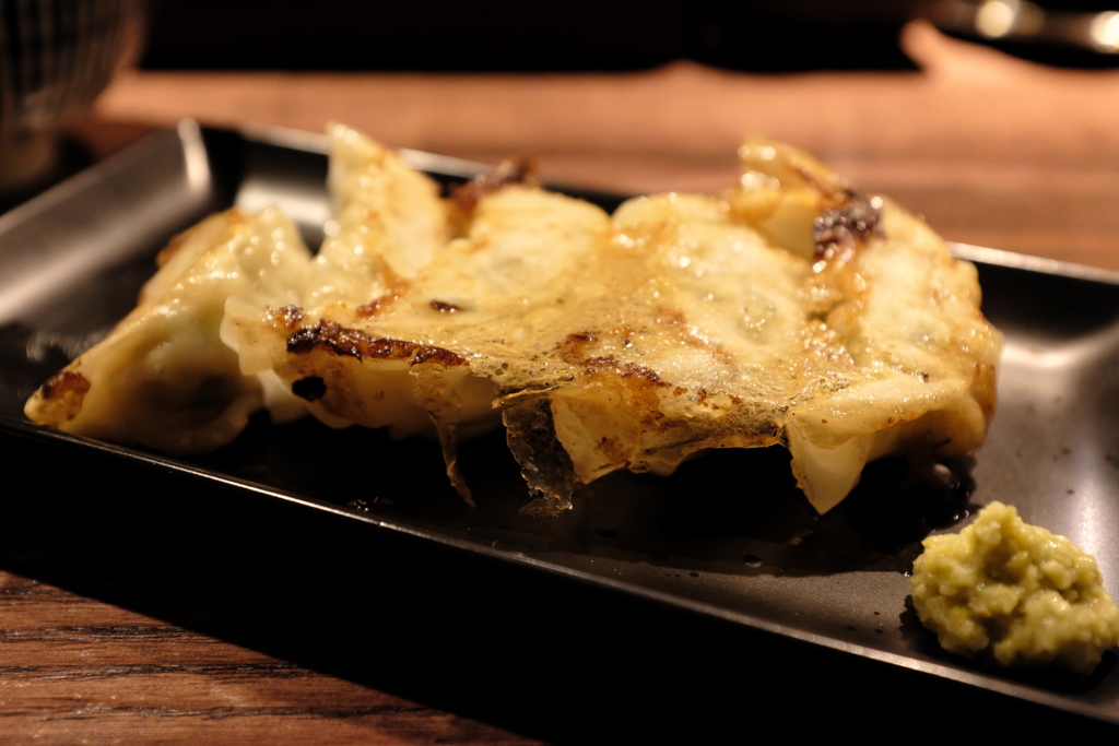 餃子は柚子胡椒で