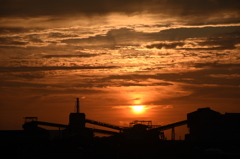 フクアリから見えた夕空