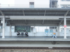 到着までのひととき。