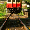 小湊鉄道　走り去るキハ200
