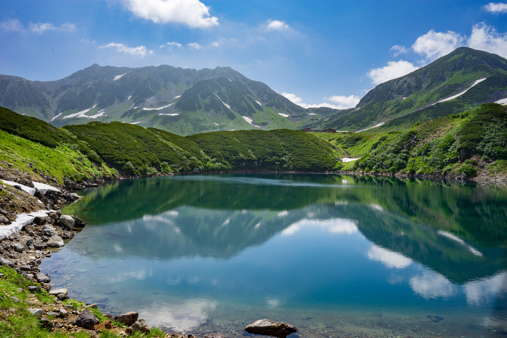 立山連峰とみくりが池