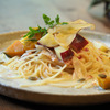 サツマイモ南瓜のパスタ