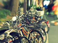 自転車いっぱい