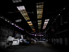 人の居ない築地市場