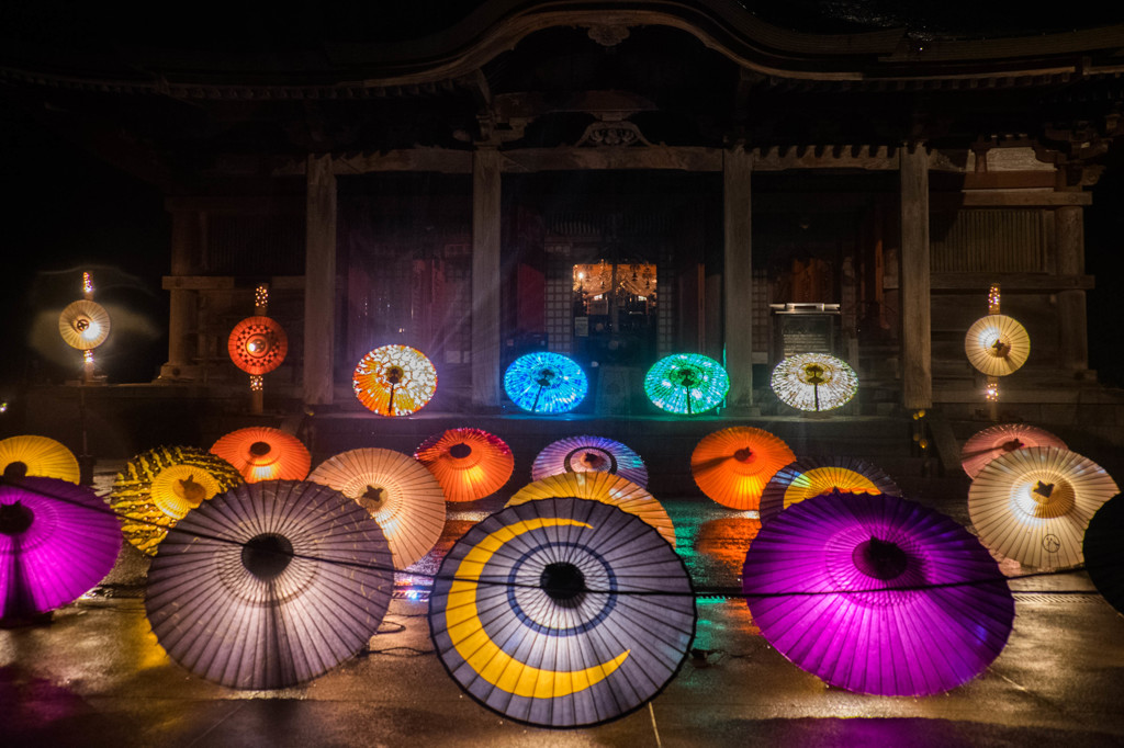 大山　「お盆の大献灯」　大山寺