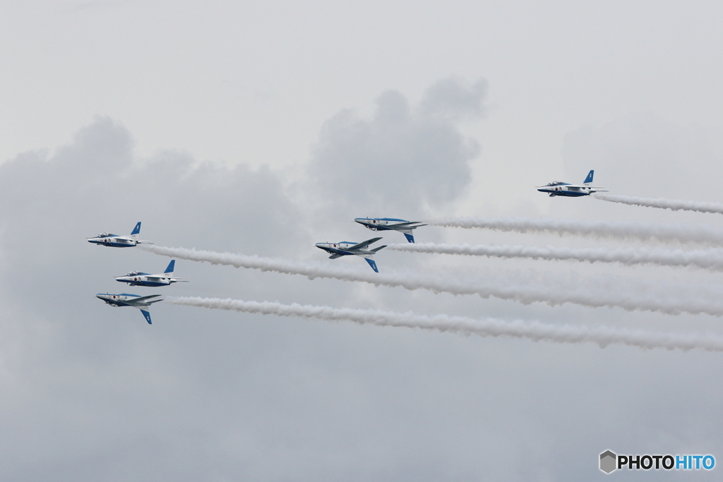 芦屋基地航空祭予行 ブルーインパルス＾＾2