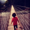 First suspension bridge