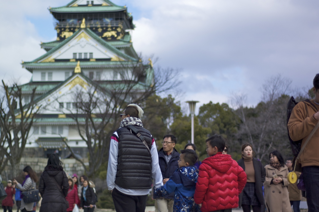 渡来人が大阪城を観光！