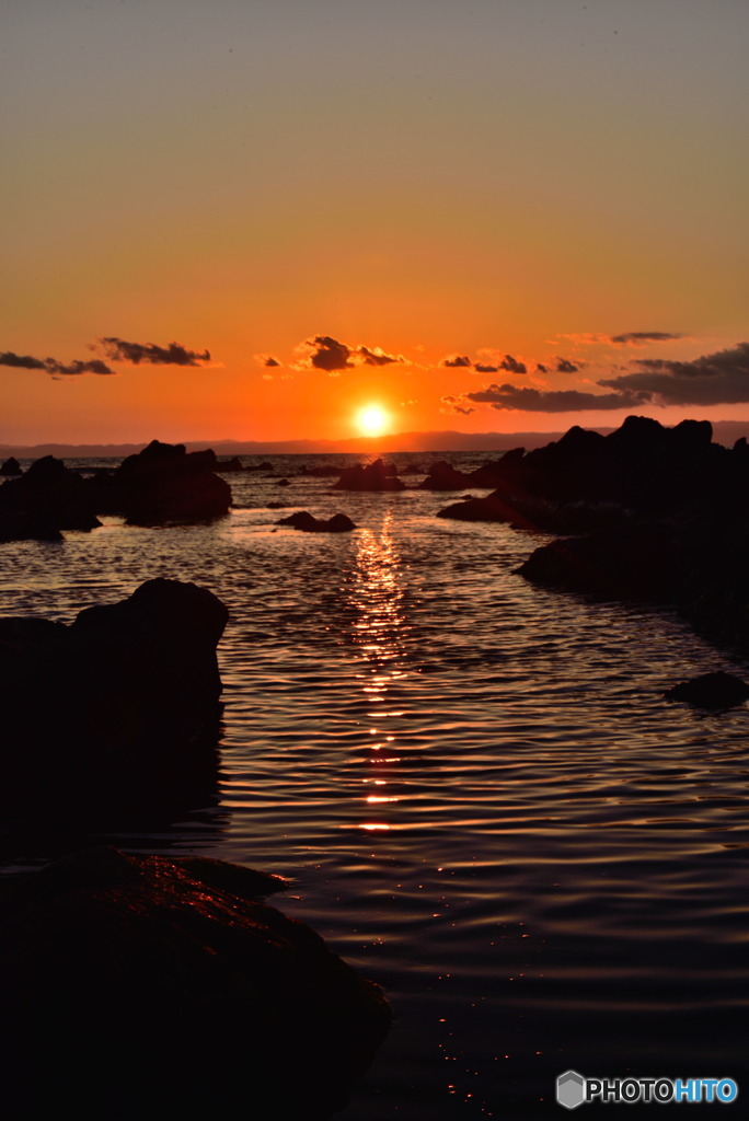 荒崎の夕日