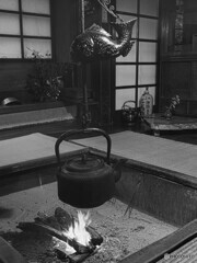 囲炉裏のある部屋