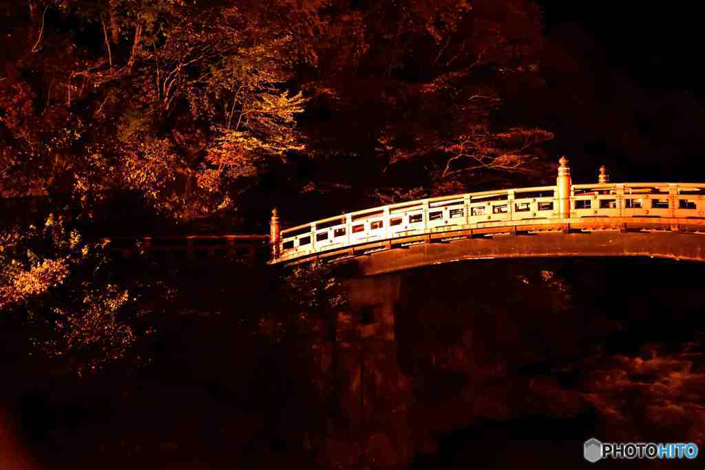 日光神橋の紅葉その２