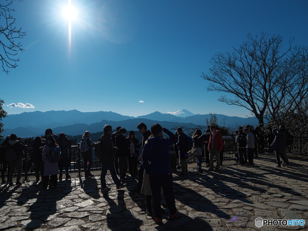 一目、富士山を