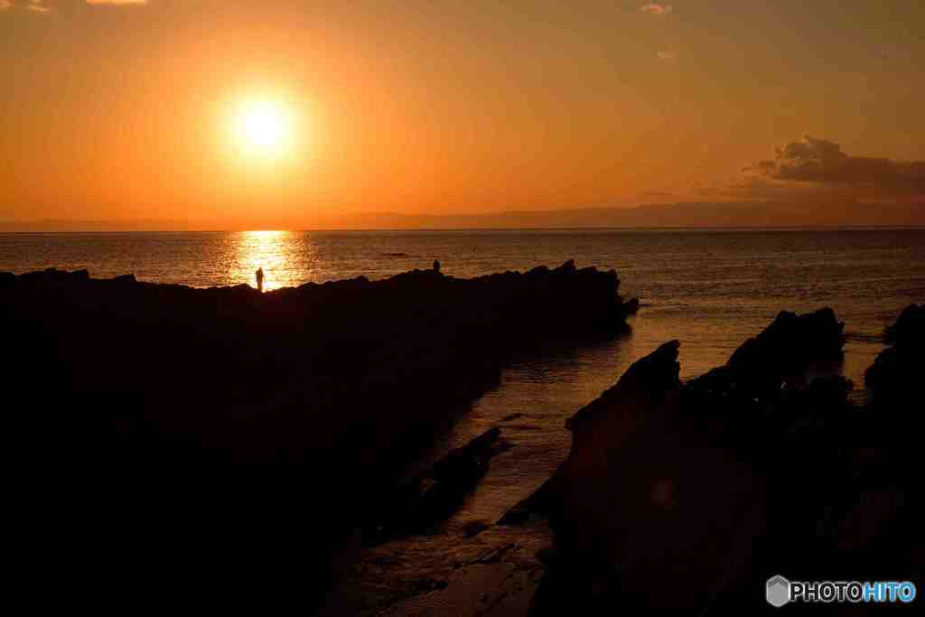 早春の海に沈む～１