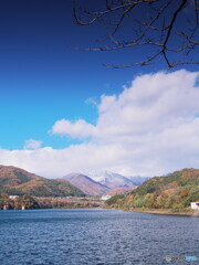 赤谷湖と三国連山