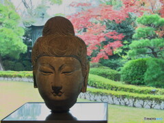 仏像と紅葉＃１