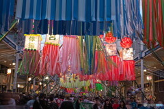 ライトアップされた七夕飾り＃１