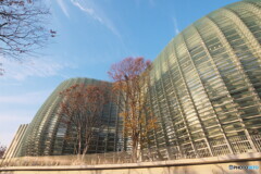 うねる波のフォルムの美術館